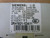 SIEMENS 3RH1921-1DA11 AUXILIARY CONTACT