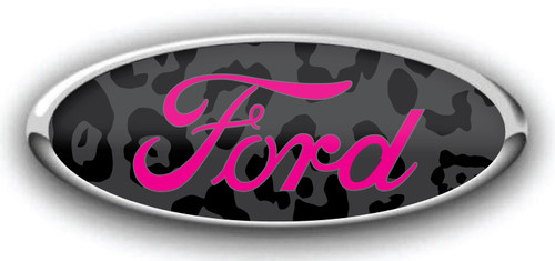 FORD LOGO LEOPARD STEALTH HOT PINK OVERLAY EMBLEM DECALS FORD LOGO LEOPARD STEALTH HOT PINK OVERLAY EMBLEM DECALS