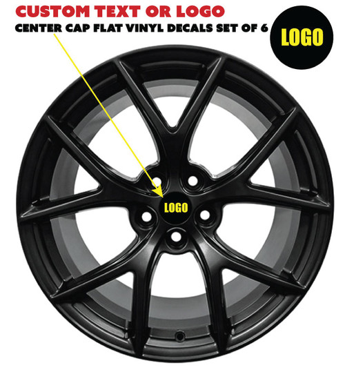 Your design or logo Center Cap Overlay VINYL Decals 6 Per SET - ANY SIZE! WATERPROOF Your design or logo Center Cap Overlay VINYL Decals 6 Per SET - ANY SIZE! WATERPROOF