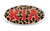 KIA OVERLAY EMBLEM DECALS BROWN LEOPARD RED