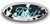 FORD OVERLAY EMBLEM DECAL COWHIDE BLACK TEAL