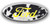 FORD OVERLAY EMBLEM DECAL COWHIDE BLACK YELLOW