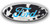 FORD OVERLAY EMBLEM DECAL COWHIDE BLACK CYAN