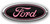 FORD LOGO OVERLAY EMBLEM DECAL BLACK BUBBLE GUM PINK