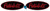 PETERBILT TRUCK LOGO OVERLAY EMBLEM DECALS BLACK RED