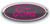 FORD OVERLAY CARBON FIBER EMBLEM DECAL HOT PINK