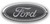 FORD OVERLAY CARBON FIBER EMBLEM DECAL GRAY