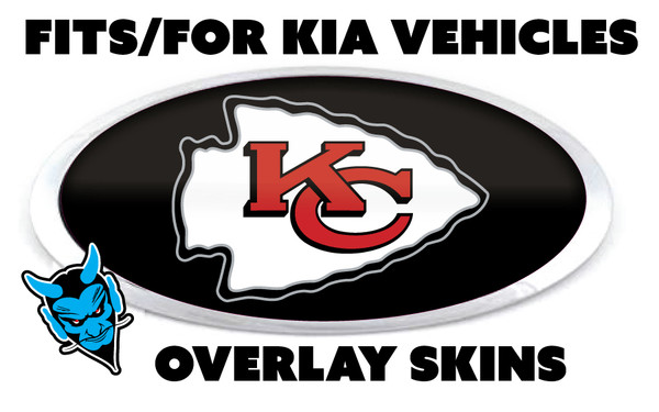 KIA OVERLAY EMBLEM KANSAS CITY CHIEFS DECALS