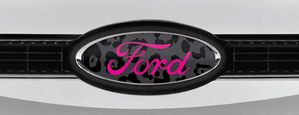FORD LOGO LEOPARD SKIN STEALTH OVERLAY EMBLEM DECALS