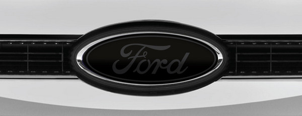 FORD LOGO OVERLAY EMBLEM DECAL BLACK STEALTH GRAY