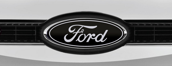 FORD LOGO OVERLAY EMBLEM DECAL BLACK SPACE GREY