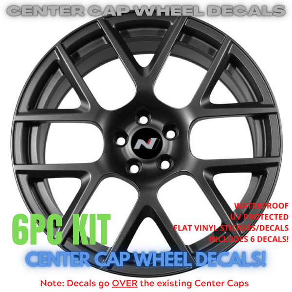 HYUNDAI N CENTER CAP OVERLAY VINYL DECALS