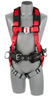 PRO LINE VEST STYLE FULL BODY HARNESS WITH COMFORT PADDING, SMALL, RED/GRAY/BLACK