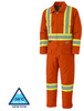 PIONEER 5540A QUILTED COTTON DUCK SAFETY COVERALL - ORANGE