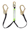 PEAKWORKS SA-64022-4 SHOCK ABSORBING TWIN LEG LANYARD - SNAP & FORM HOOKS- 4' (1.2M)