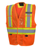 PIONEER 6945 NON TEAR-AWAY MESH VEST - HI-VIZ ORANGE