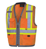 PIONEER 6674 SURVEYOR'S MESH VEST - HI-VIZ ORANGE