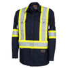These flame-resistant work shirts give a professional appearance without sacrificing safety. They are designed especially for hard work and will keep you comfortable and protected each day every day.

• Made with premium cotton blend with high-tenacity nylon

• Collared shirt covers the neck and gives a professional appearance

• Self-extinguishing material protects workers from potential burns

• Inherently Aramid sewing threads offer maximum heat resistance

• Tested to the highest standards and offers guaranteed FR protection for the life of the garment

• Features 2 chest pockets with flaps to store personal effects

• Includes adjustable wrists with buttons and pen slot

• Exclusive Startech® reflective tape provides visibility even in low lit working conditions (Model 7743)

• Ideal for managers, supervisors, and department heads