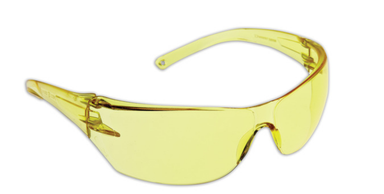 CURVE SAFETY GLASSES CLEAR LENS