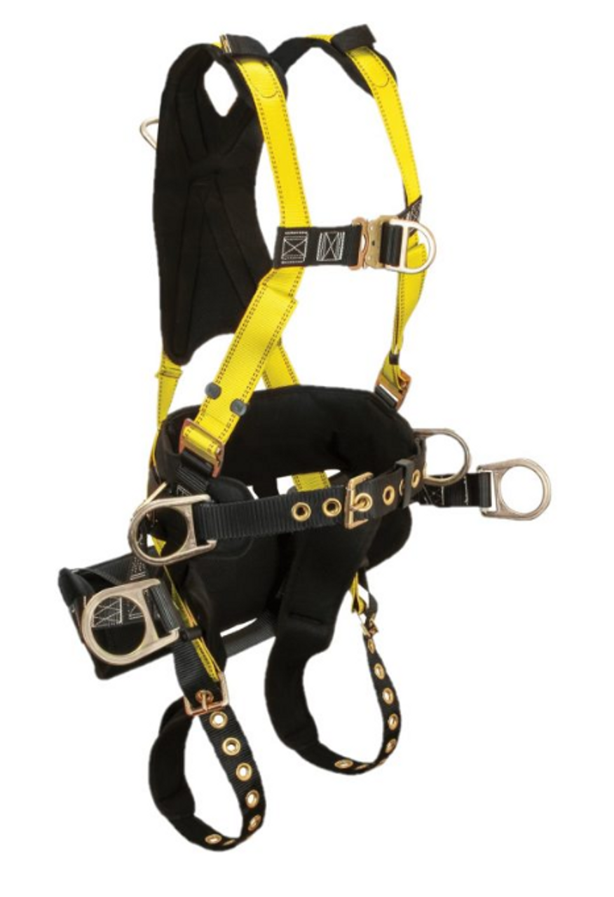 Specifications

Material: Polyester Webbing
Dee-Rings: Alloy Steel
Buckles: Tongue Buckles waist and legs, Quick connect chest buckle
Dee-Ring Classifications: A-D-L-P
Certification: CSA Z259-10-2018, ANSI Z359.11-2014, OSHA 1926.502 – 1910.66