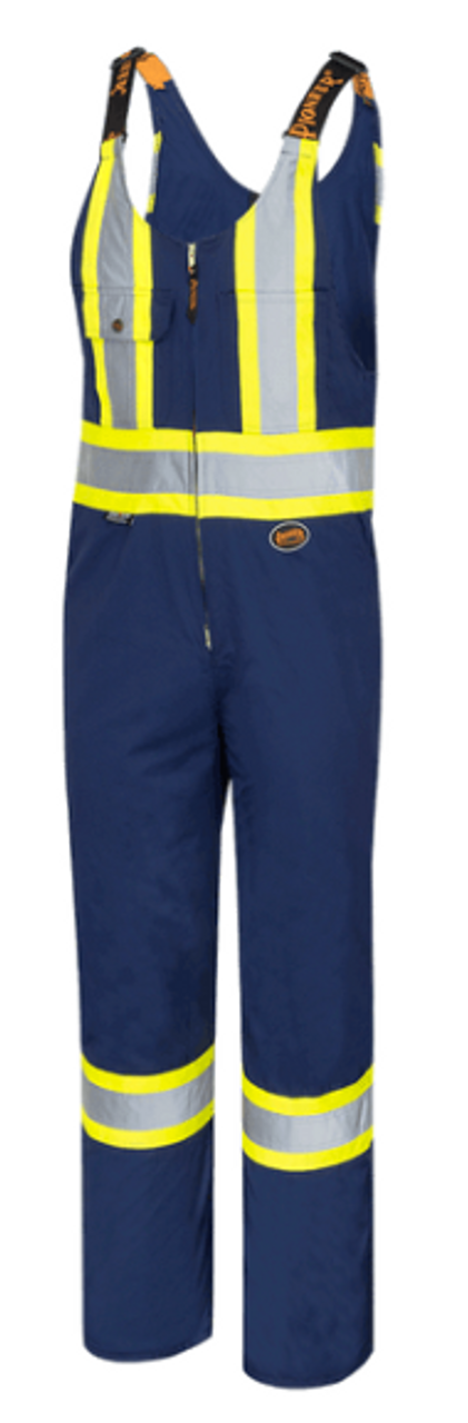 PIONEER 6615 SAFETY POLY/COTTON OVERALLS - NAVY