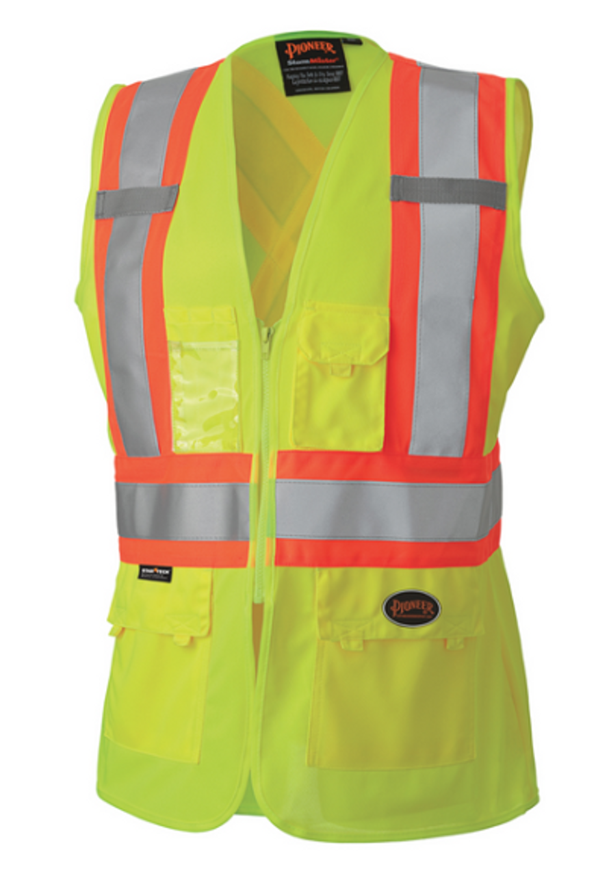 PIONEER 139 WOMEN'S SAFETY VEST - HI-VIZ YELLOW/GREEN