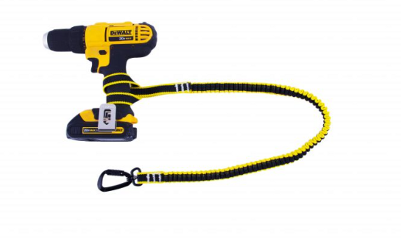 Tool tether suitable for most hand tools with a weight less than or equal to 5kg (11lbs).

Auto‐lock carabiner with swivel designed to increase the worker’s movement capacity and to reduce the time lost due to entanglement.

Specification(s)

Capacity: 5kg (11lbs)
Extended length: 70’’
Retracted length: 25’’ ‐ 45’’
Width: 20 mm
Brand: HiiGard
Carabiner : Swivel Auto lock