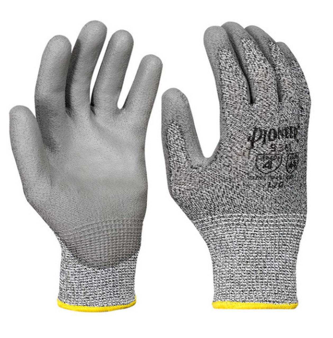• Features – These level 4, Cut-Resistant Gloves and made from a 13-gauge composite filament and a non-coated back, that provides increased breathability and flexibility

• Benefits – The ergonomic PU-coated palm and finger deliver a better grip and abrasion resistance, equipping these gloves with superior cut-resistance and dexterity

• Applications – Designed to be used in various industries including automotive, glass & sheet metal handling, or metal stamping/fabrication

• Certification – Sold by the dozen, or 6 dz/pkg, these gloves administer ANSI level A4 cut-resistant protection and ANSI abrasion level 5 and puncture level 4