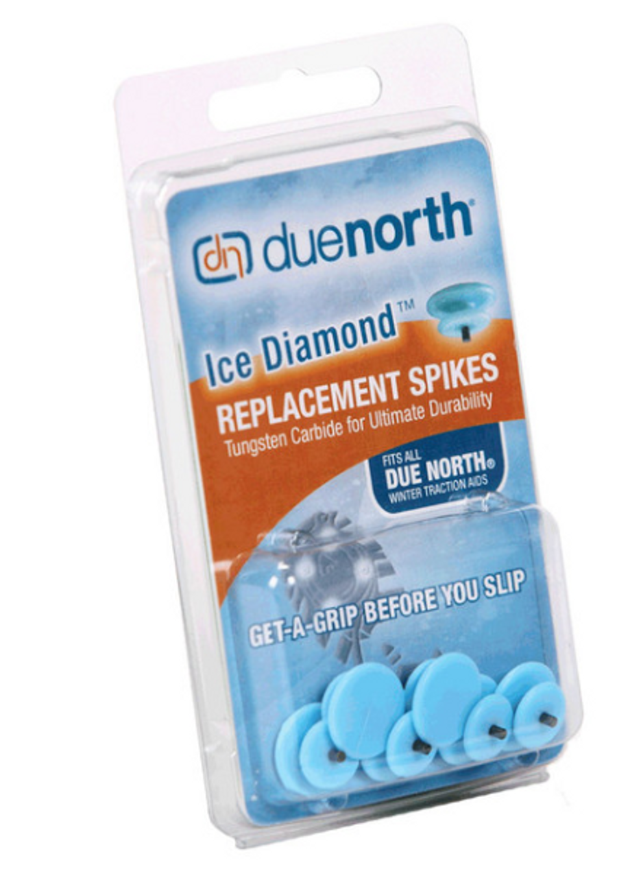 DUE NORTH ICE DIAMOND REPLACEMENT SPIKES FOR TRACTION AID - 6PK