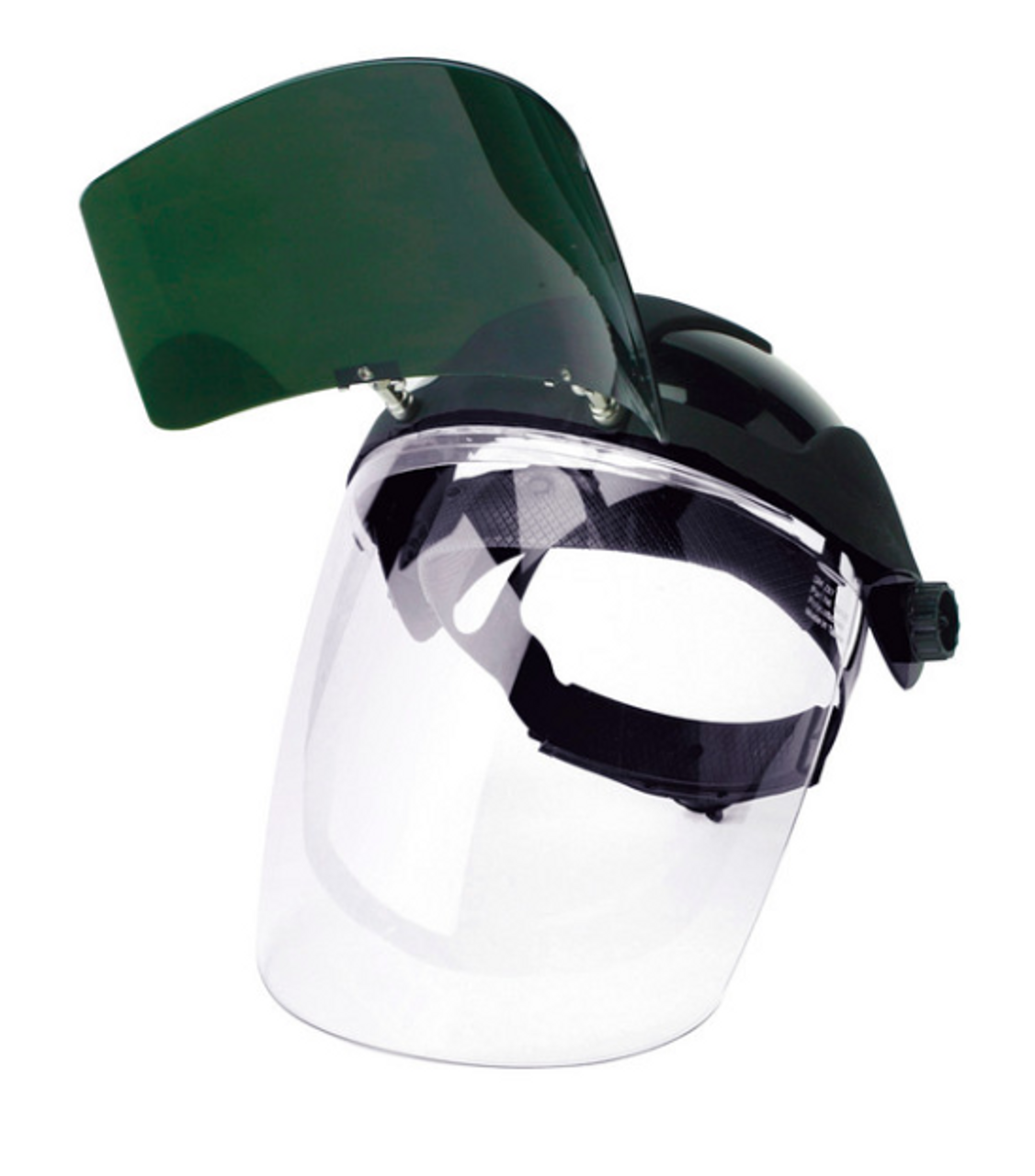 S32151 MULTI-PURPOSE FACE SHIELD WITH FLIP-UP IR WINDOW AND RATCHETING HEADGEAR