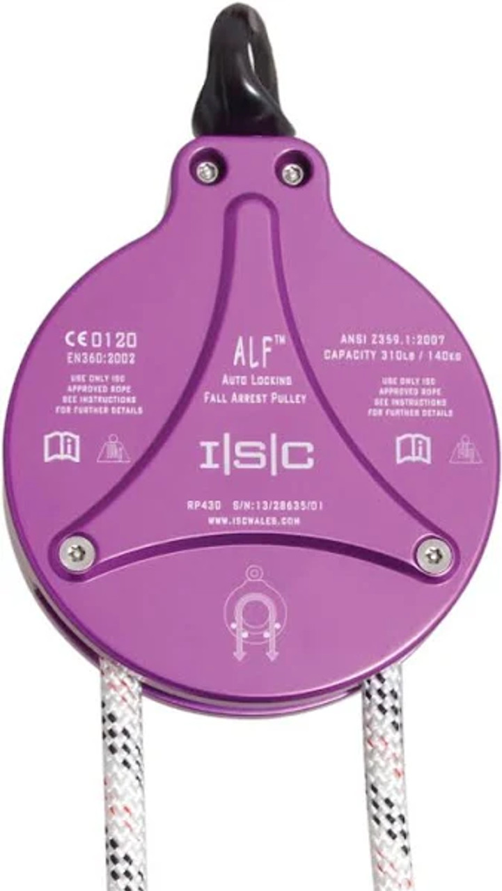 The ALF Climb Assist Pulley was designed for the Challenge Course industry, as a simple method of protecting users on thier way around a High Ropes/Challenge course. The ALF is also a protection solution for workers on towers, masts, Wind Turbines and even in constrution applications where a cost-effective, temporary climb assist solution is required for short duration working. In the event of a fall, the ALF Pulley locks on quickly to arrest the fall. As fall distances are extremely small, it is extremely unlikely that the user will be incapacitated. However if necessary, a resuce can be easily organised from ground level. The ALF has been field trialled and cycle tested by over 4000 users with no detriment to performance and with little or no wear. The Alf has been extensively drop tested, in line with both CE EN360 and ANSI Z359. The unit has also been tested with weights other than those required for CE and ANSI Standards and has been statically pulled to destruction- making it probably the safest Climb Assist product in the world!