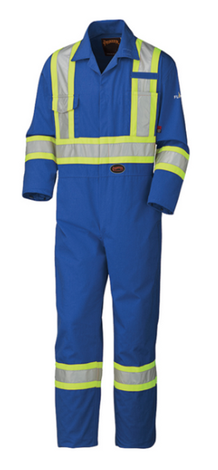 PIONEER 5558A FLAME RESISTANT/ARC RATED SAFETY COVERALLS - ROYAL
