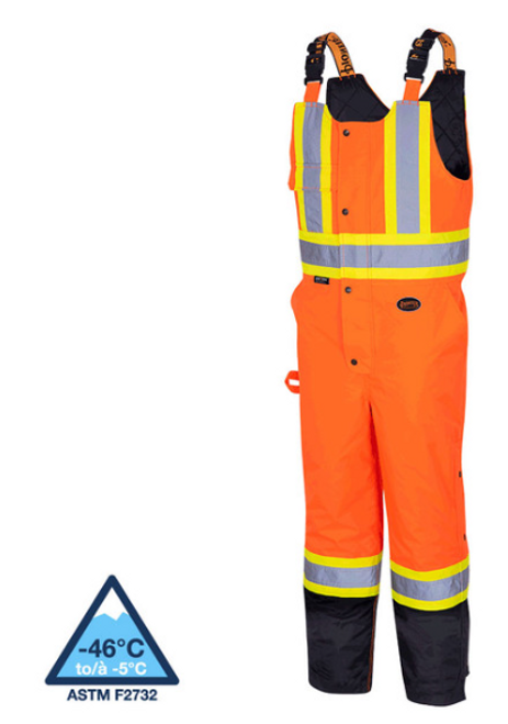 PIONEER 5040BB WATERPROOF INSULATED BIB PANTS - HI-VIZ ORANGE