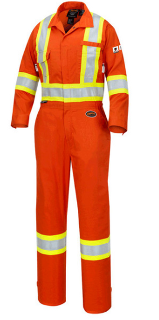 PIONEER 7702W FR-TECH 88/12 7OZ. WOMEN'S FR/ARC COVERALLS - HI-VIZ ORANGE