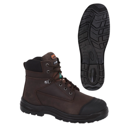 • CSA class 1 steel toe/steel plate
• Durable leather construction
• TPU protective bumper toe cap
• Moulded PU insole
• Thermolite® insulation
• Premium slip resistant rubber outsole
• Superior comfort and design
• CSA Omega shock resistant