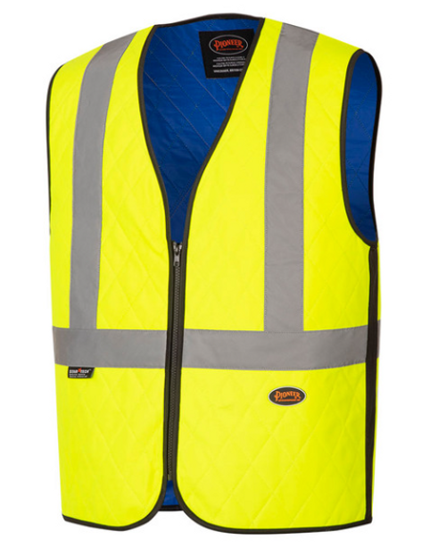Pioneer 936 Thermostat Hi-Viz Cooling Safety Vest - Yellow/Green