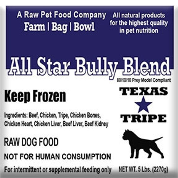 BULK  ALL STAR BULLY BLEND 30lb case