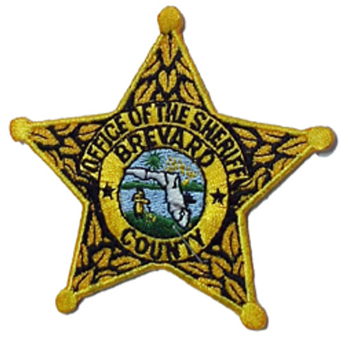 GOLD BREVARD COUNTY SHERIFFS OFFICE PATCH 3 INCH