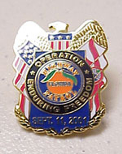 Operation Enduring Freedom September 11th Lapel Pin