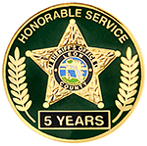 LEON COUNTY HONORABLE SERVICE - 5 YEARS LAPEL PIN