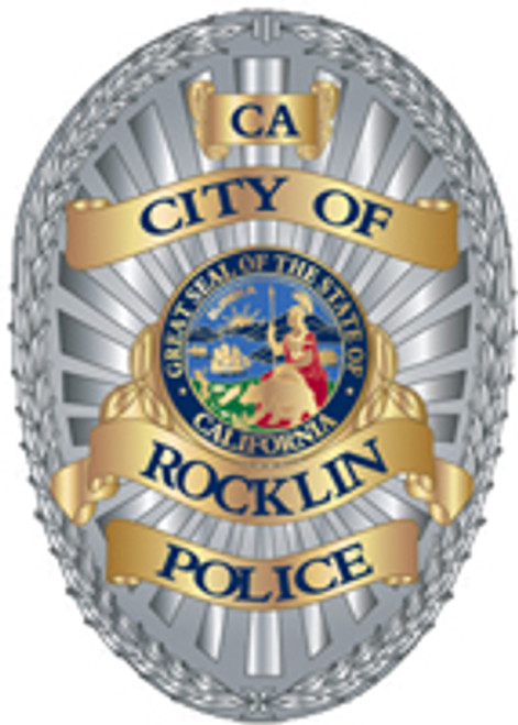 Rocklin Police Department Badge Plaque (All sizes)