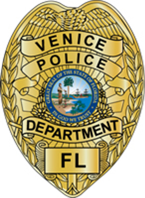 Venice Police Department Badge Plaque (All sizes)