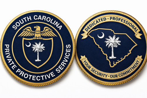 SC Private Protective Services Coin
