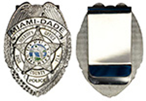Miami Dade Police Department Pocket Chain Recessed Badge Holder