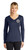 DCJ Shirt - Ladies Long Sleeve V-Neck Tee with Printed Logo