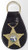 Orange County Sheriff Badge Keychain Gold