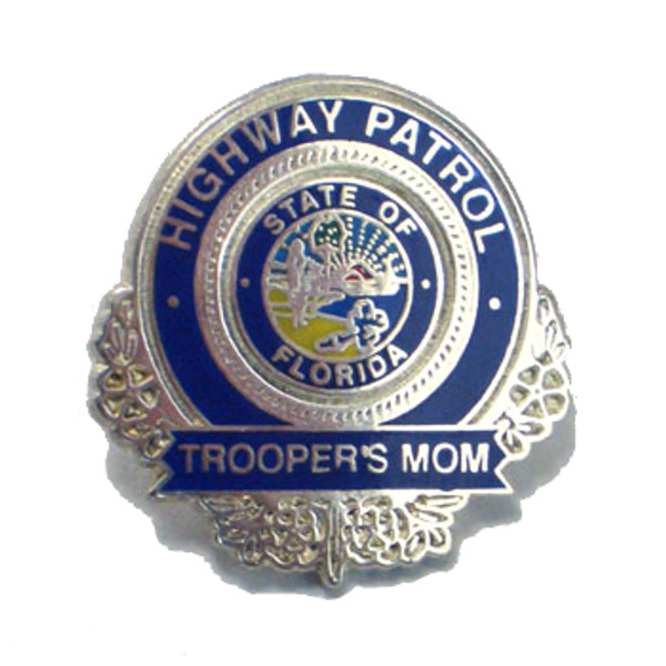 FHP Trooper's Mom Lapel Pins - Silver