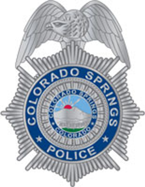 Colorado Springs Police Silver Badge Plaque (All sizes)