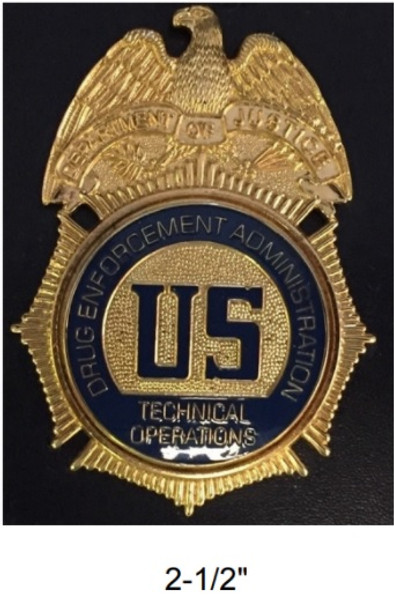 DEA Technical Operations Badge