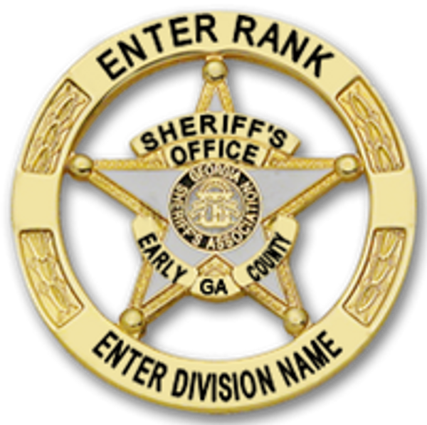 Early County Sheriff's Badge